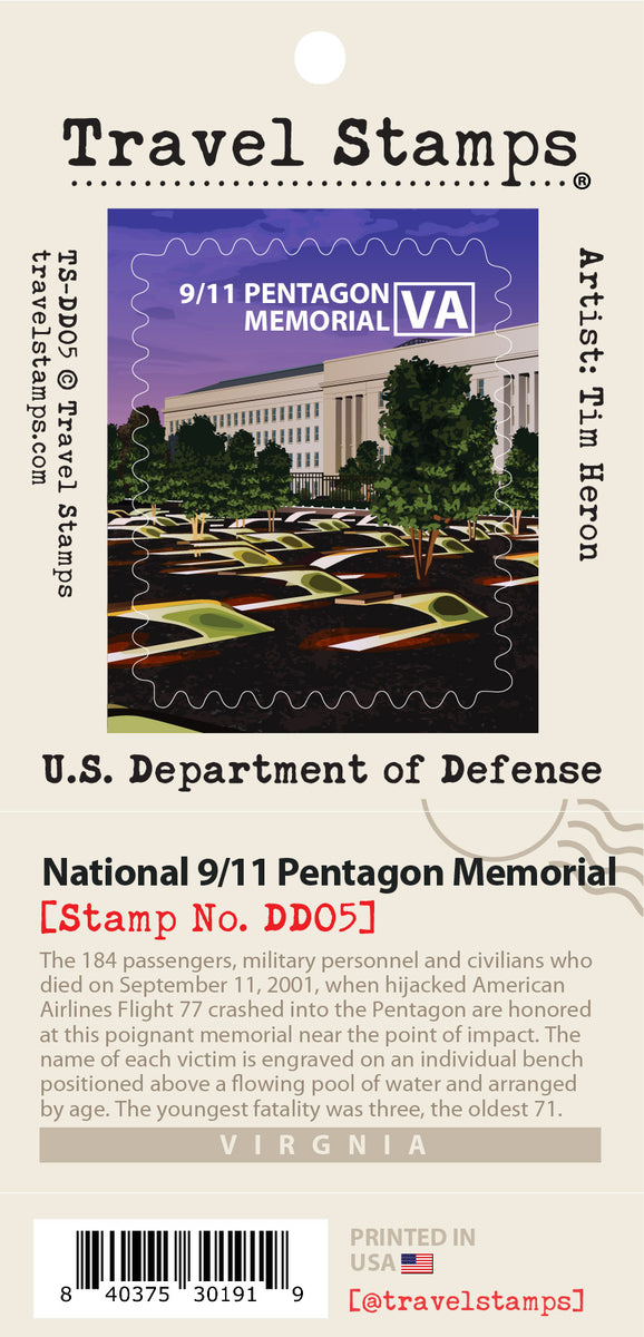 pentagon チケット National 9/11 Pentagon Memorial Travel Stamp – Travel Stamps