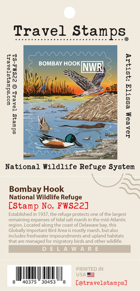 Bombay Hook National Wildlife Refuge Travel Stamp – Travel Stamps