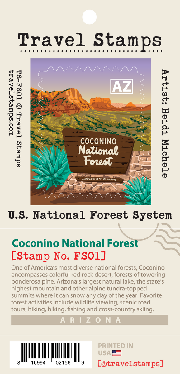 Coconino National Forest Travel Stamp – Travel Stamps