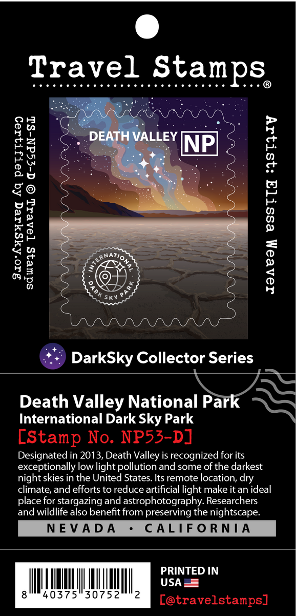 Death Valley National Park DarkSky Edition Travel Stamp – Travel