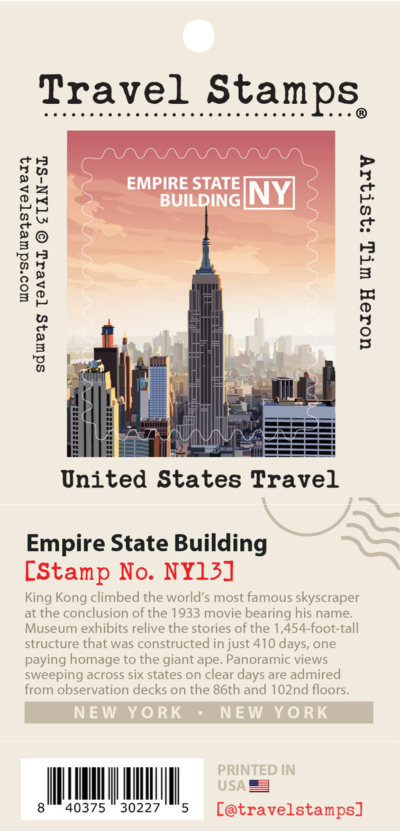 Empire State Building Weihnachtskarte – New York Motiv, 12,7x17,8 Cm – Blanko Innen, Mit Umschlag