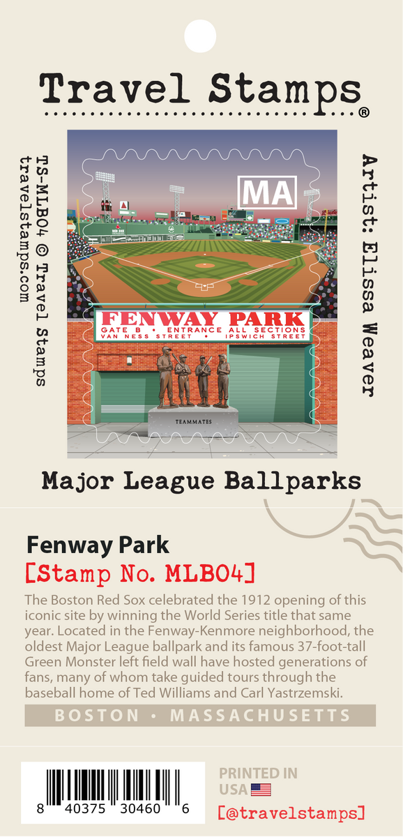 Fenway Park Travel Stamp – Travel Stamps