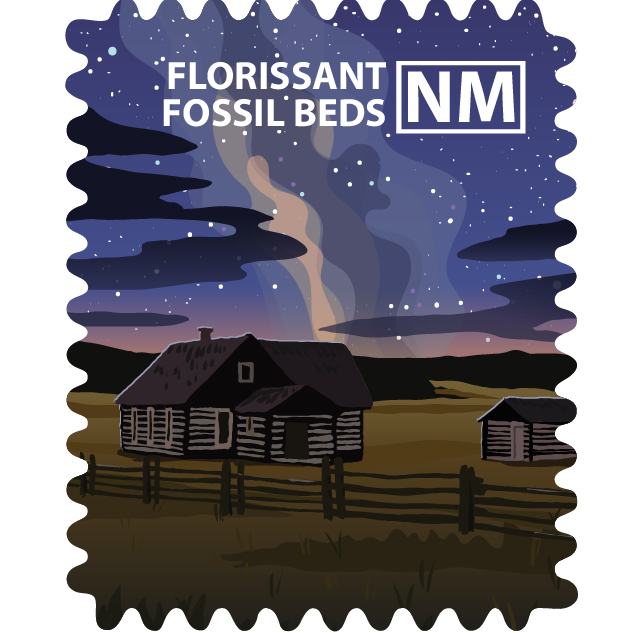 Florissant Fossil Beds National Monument Travel Stamp – Travel Stamps
