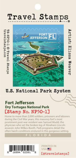Dry Tortugas National Park – Fort Jefferson Leuchtturm – Vintage Reise-Poster Puzzle 1000 Teile – Von Havana Puzzle Company – Premium Qualität