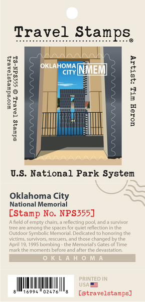 Oklahoma City National Memorial Travel Stamp – Travel Stamps