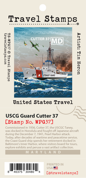 USCG Guard Cutter 37 Travel Stamp – Travel Stamps