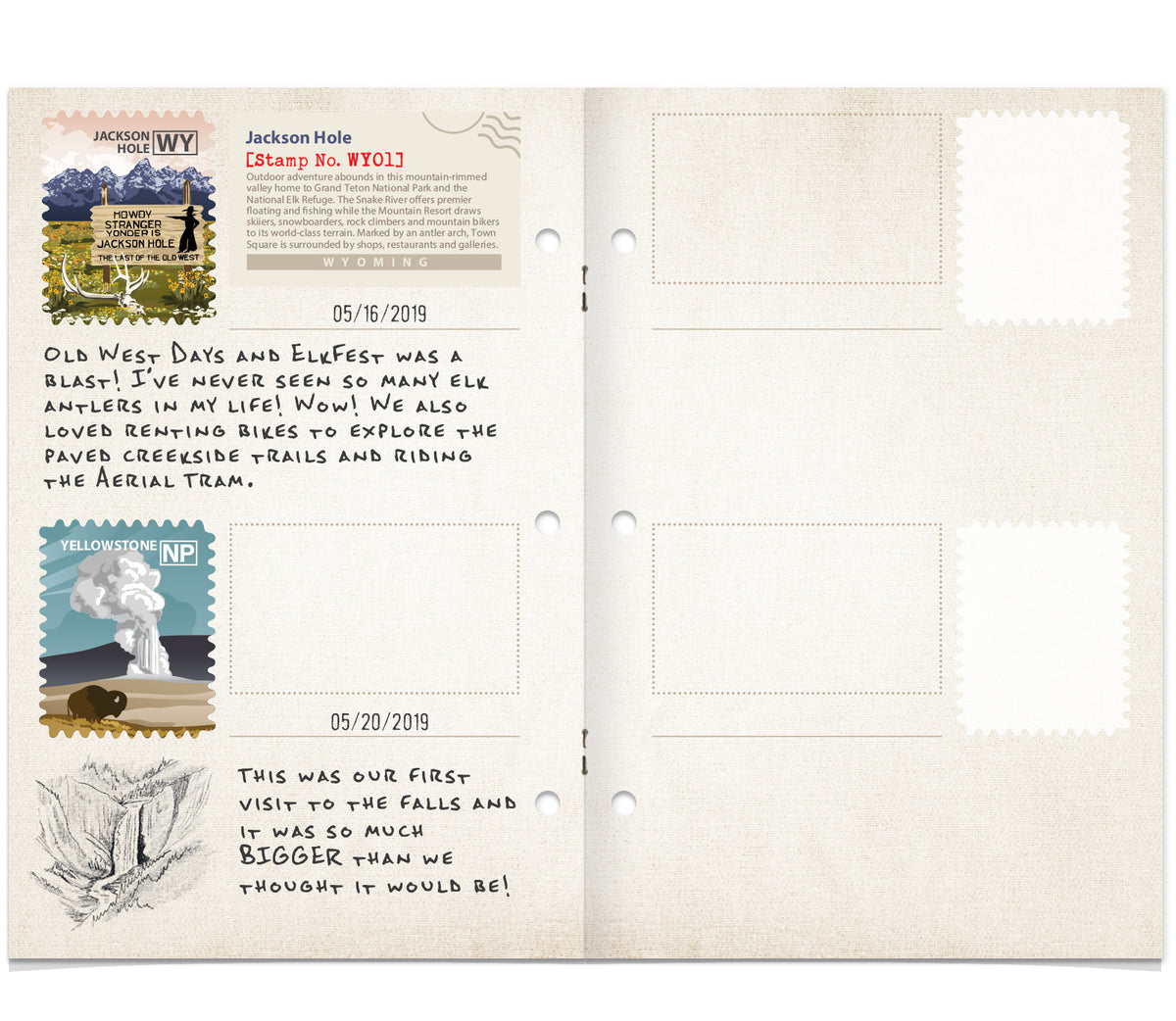 Travel Stamp Blank Book Travel Stamp Stamp Collection Book Portable Notebook