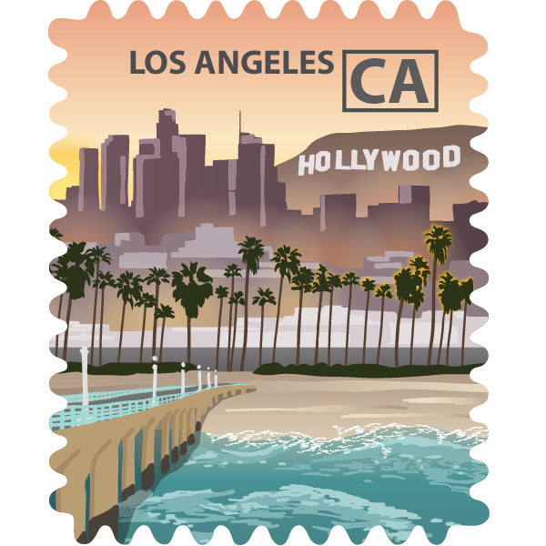 Los Angeles Travel Stamp Travel Stamps