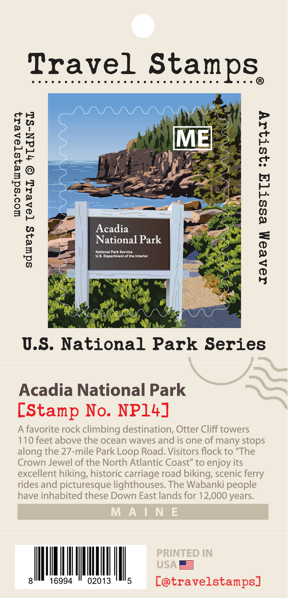 Acadia National Park - Entrance Sign Edition - Otter Cliffs Travel ...