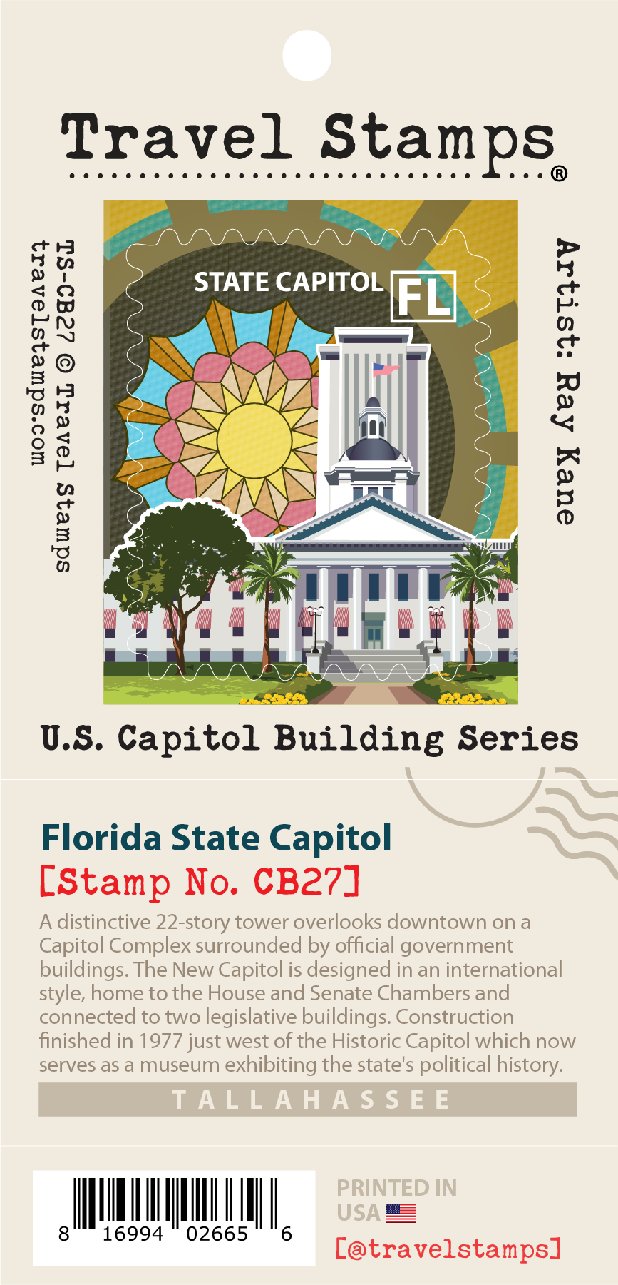 Fsu Stamp Florida State Capitol Travel Stamp – Travel Stamps