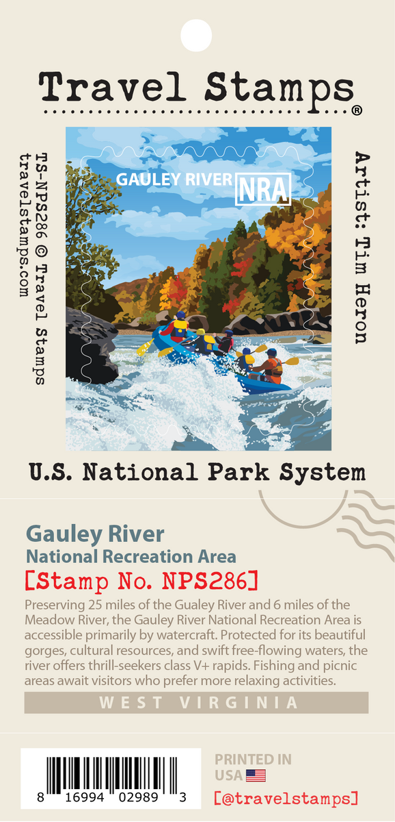 Gauley River National Recreation Area Travel Stamp – Travel Stamps