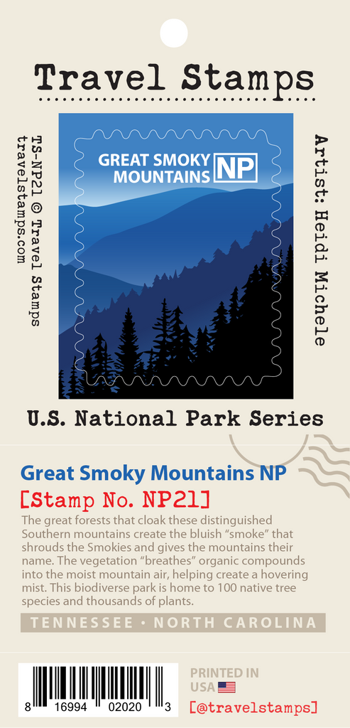 Travel Stamps U.S. National Park Album & Guide Glacier National Park  Conservancy