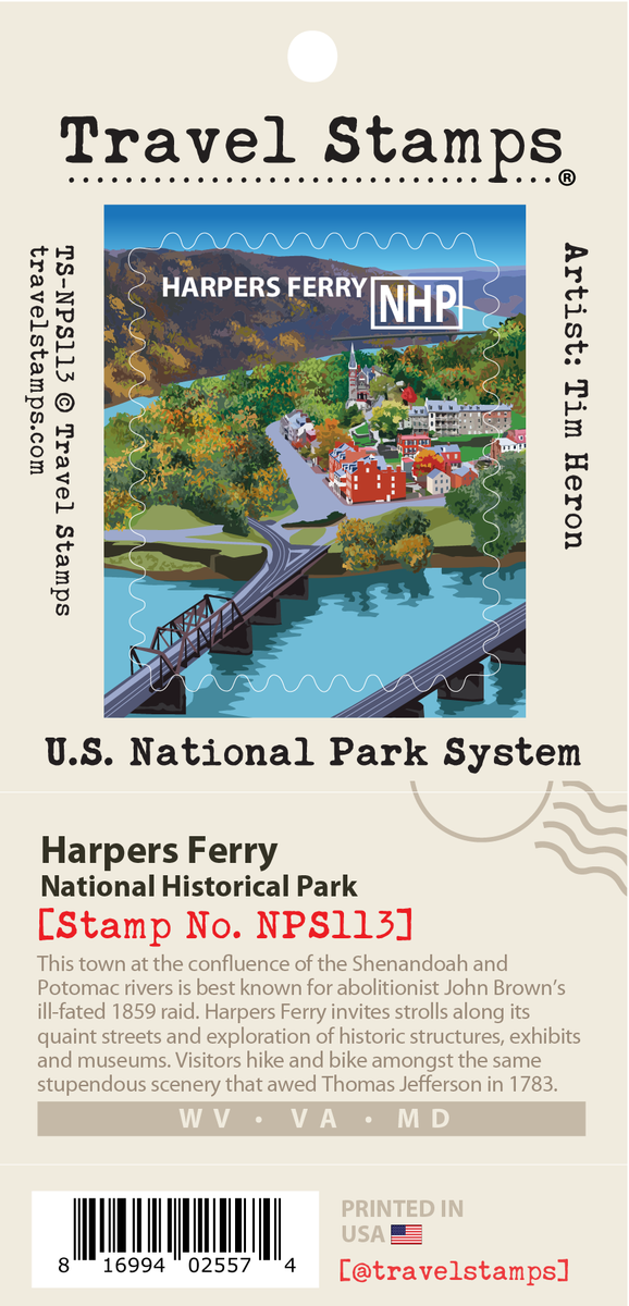 Harpers Ferry National Historical Park Travel Stamp – Travel Stamps