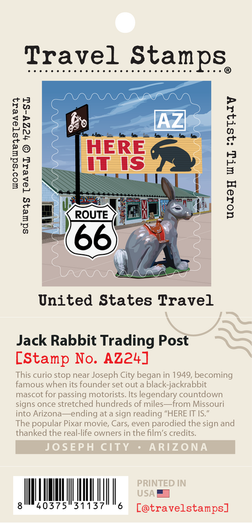 Jack Rabbit Trading Post Travel Stamp – Travel Stamps