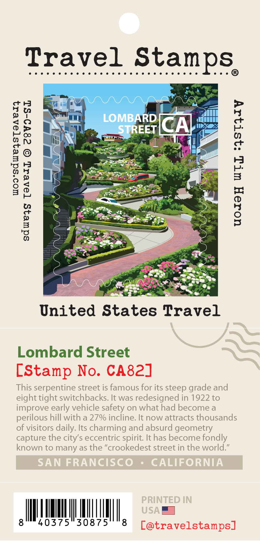 Lombard Street Travel Stamp – Travel Stamps