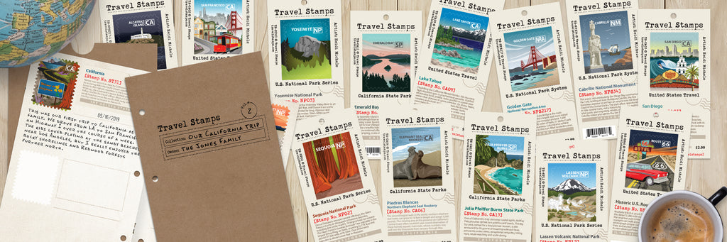 Passport and Travel Stamps by Broken Line By Design