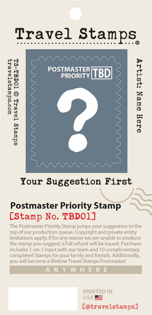 Postmaster Label New Arrivals – Travel Stamps