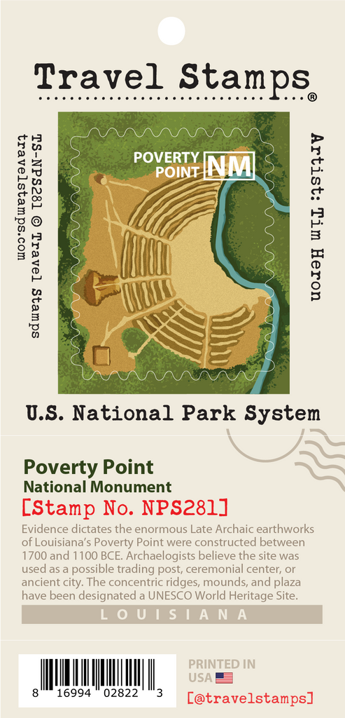 Poverty Point National Monument Travel Stamp β Travel Stamps