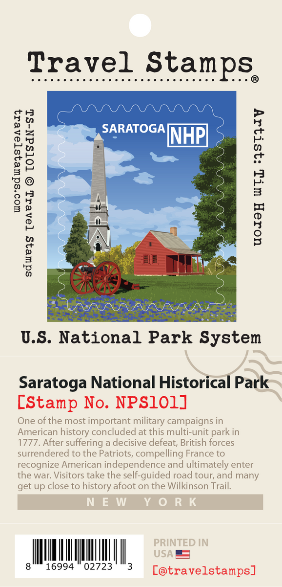 Saratoga National Historical Park Travel Stamp – Travel Stamps