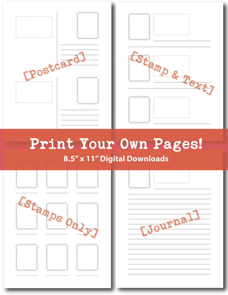 At-Home Collection Pages (8.5" x 11" Digital Downloads)