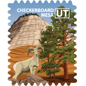 Zion National Park - Checkerboard Mesa