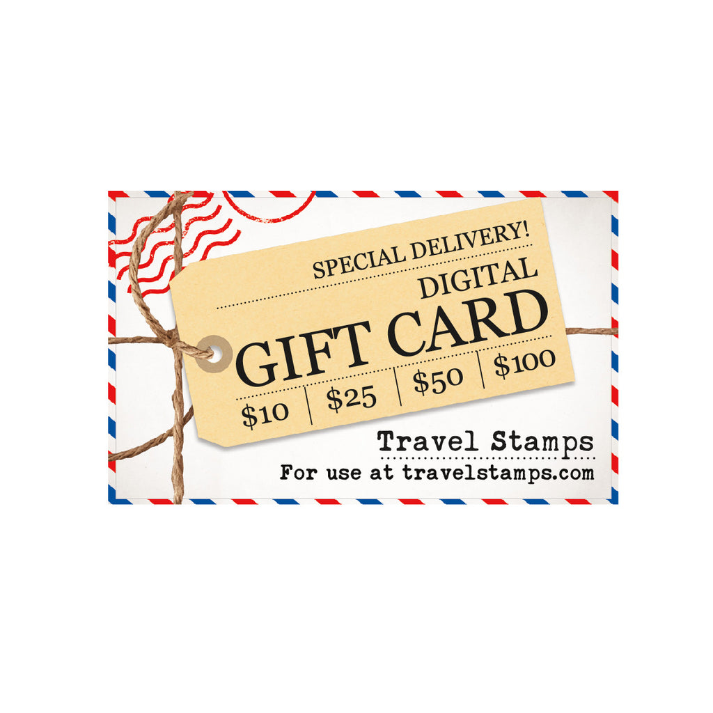 Travel Stamps Gift Card