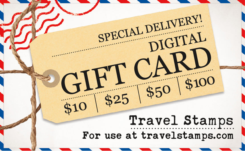 Travel Stamps Gift Card