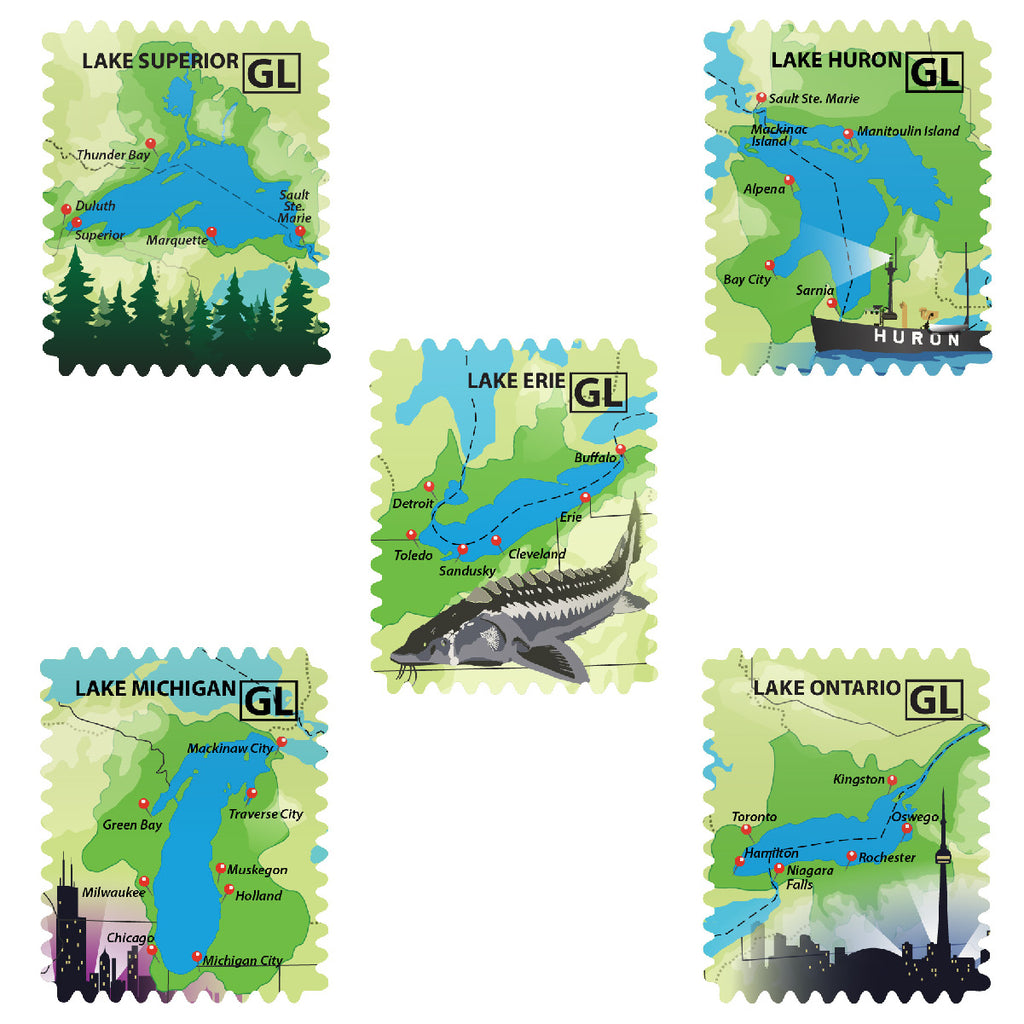 5 Great Lakes Complete Set